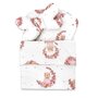 Set 4 in 1 Cosulet bebelus, MimiNu, Baby Cocoon 75x55 cm, Husa bumbac, Din bumbac certificat Oeko Tex Standard 100, Cu paturica 50x70 cm, Cu salteluta, Cu perna fluture, Design, Betty - 2