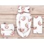 Set 4 in 1 Cosulet bebelus, MimiNu, Baby Cocoon 75x55 cm, Husa bumbac, Din bumbac certificat Oeko Tex Standard 100, Cu paturica 50x70 cm, Cu salteluta, Cu perna fluture, Design, Betty - 3