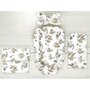 Set 4 in 1 Cosulet bebelus, MimiNu, Baby Cocoon 75x55 cm, Husa bumbac, Din bumbac certificat Oeko Tex Standard 100, Cu paturica 50x70 cm, Cu salteluta, Cu perna fluture, Savanna - 2