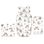 Set 4 in 1 Cosulet bebelus, MimiNu, Baby Cocoon 75x55 cm, Husa bumbac, Din bumbac certificat Oeko Tex Standard 100, Cu paturica 50x70 cm, Cu salteluta, Cu perna fluture, Tedy bear dreams beige - 1