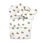 Set 4 in 1 Cosulet bebelus, Qmini, Baby Cocoon 75x55 cm, Din bumbac certificat Oeko Tex Standard 100, Cu paturica, Cu salteluta, Cu perna fluture, Teddy Toys - 3