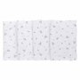 Set 4 lavete, Bubaba, Din muselina, Dimensiune 40x40 cm, Pentru spalarea si ingrijirea fetei si a corpului bebelusului dupa masa sau baita, White - 1