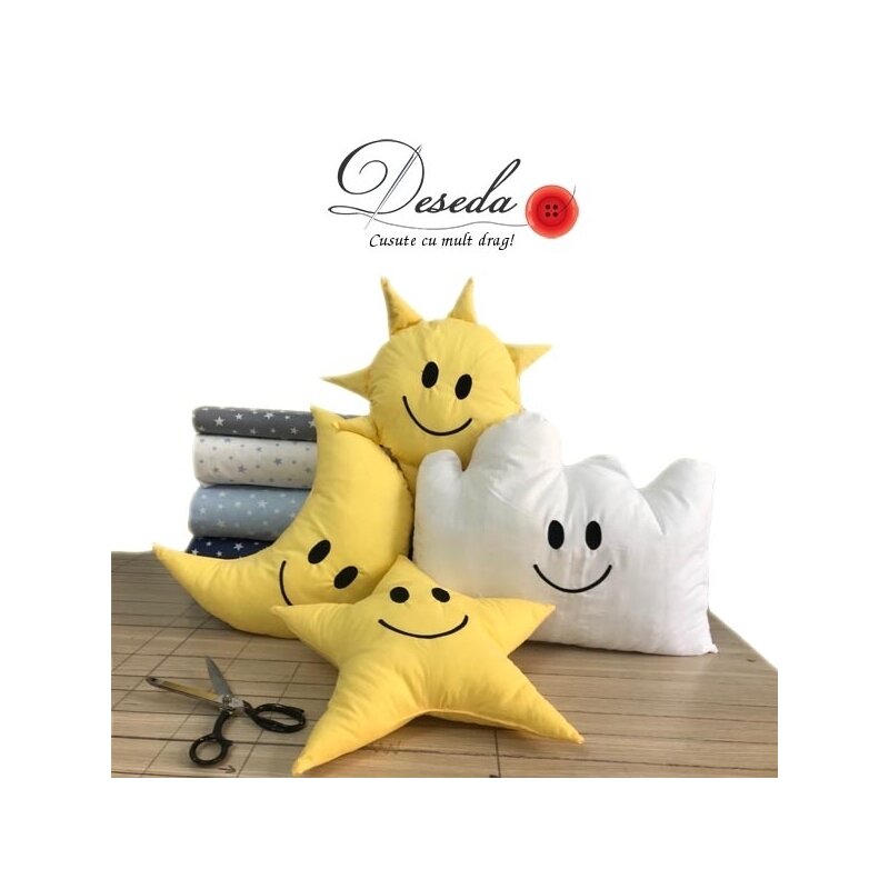 Deseda - set 4 perne decorative fete zambitoare