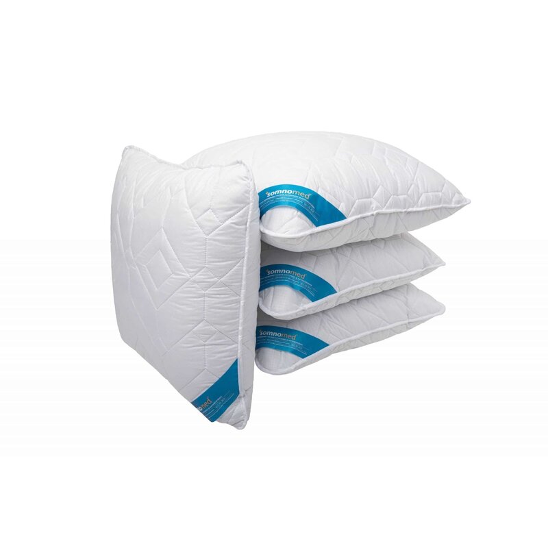 Somnart - set 4 perne somnomed antimicrobiene si antifungice lavabile la 95°c - 70 x 70 cm, vidat