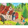 Haba - Puzzle din lemn In lumea basmelor , Puzzle Copii ,  4 in 1, Cu figurine, piese 60 - 4
