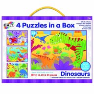 Galt - Set 4 puzzle-uri Dinozauri (12 16 20 24 piese)