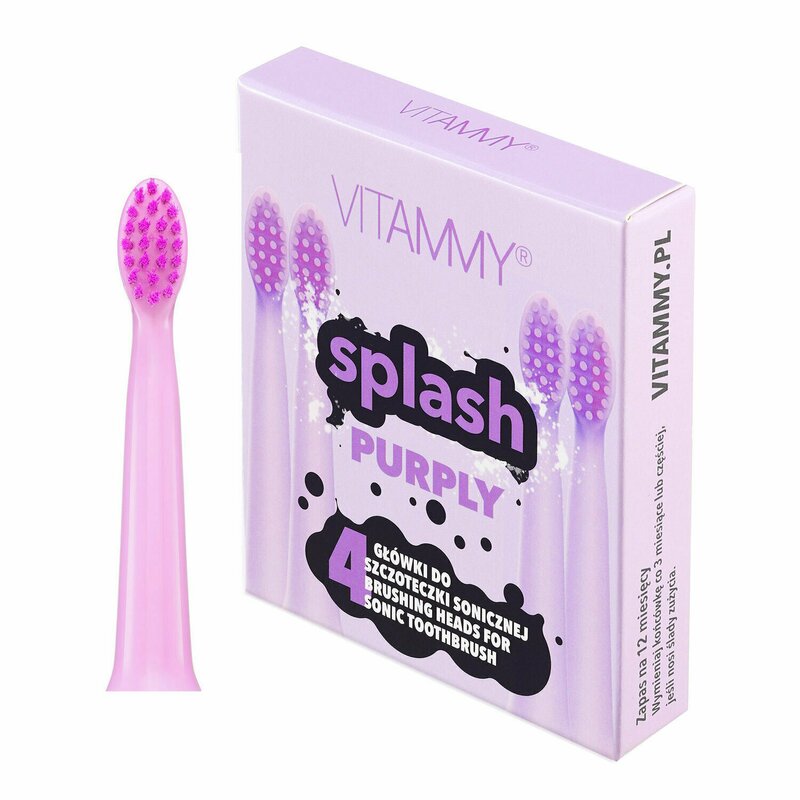 Vitammy - set 4 rezerve periuta de dinti splash th1811-4 purply, violet