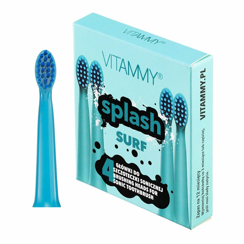 Vitammy - set 4 rezerve periuta de dinti splash th1811-4 surf, albastru