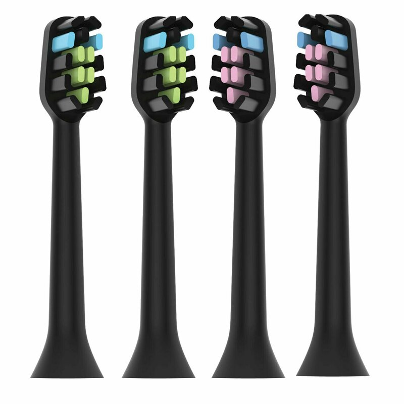 Vitammy - set 4 rezerve periuta de dinti symphony, negru, th1911-4 black