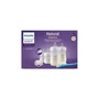 Set 4 x biberoane, Philips Avent, Natural Response, 1 x suzeta, 1 x perie de curatat, +0 luni + 4 x tetine cu debit 4 (mediu), 3 luni+ - 18