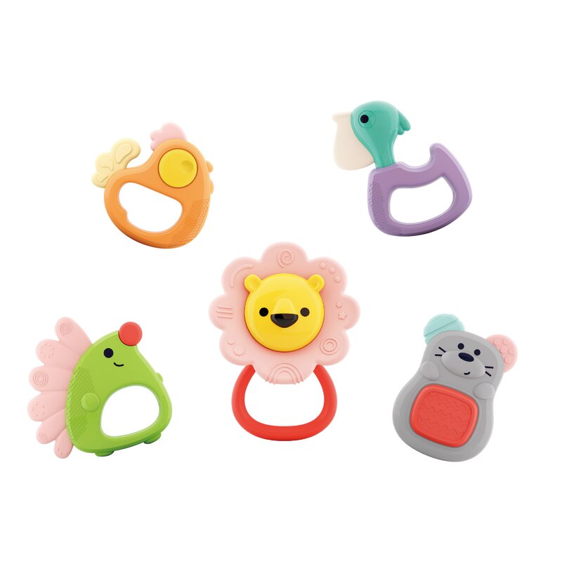 Jucarii bebe - set dentitie forest baby, in cutie, 5 jucarii