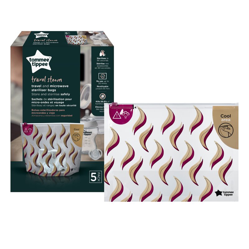 Tommee tippee - accesoriu set 5 pungi universale pentru sterilizarea la microunde