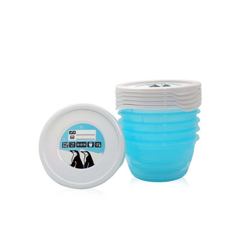 Lorelli - set 5 recipiente cu capac pentru pastrarea hranei 0.5 litri custom