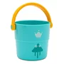 Set 6 jucarii de baie, Baby Mix, Pentru stivuire si distractie, Galetuse cu goluri prin care curge apa, 12 luni+, Multicolor - 3