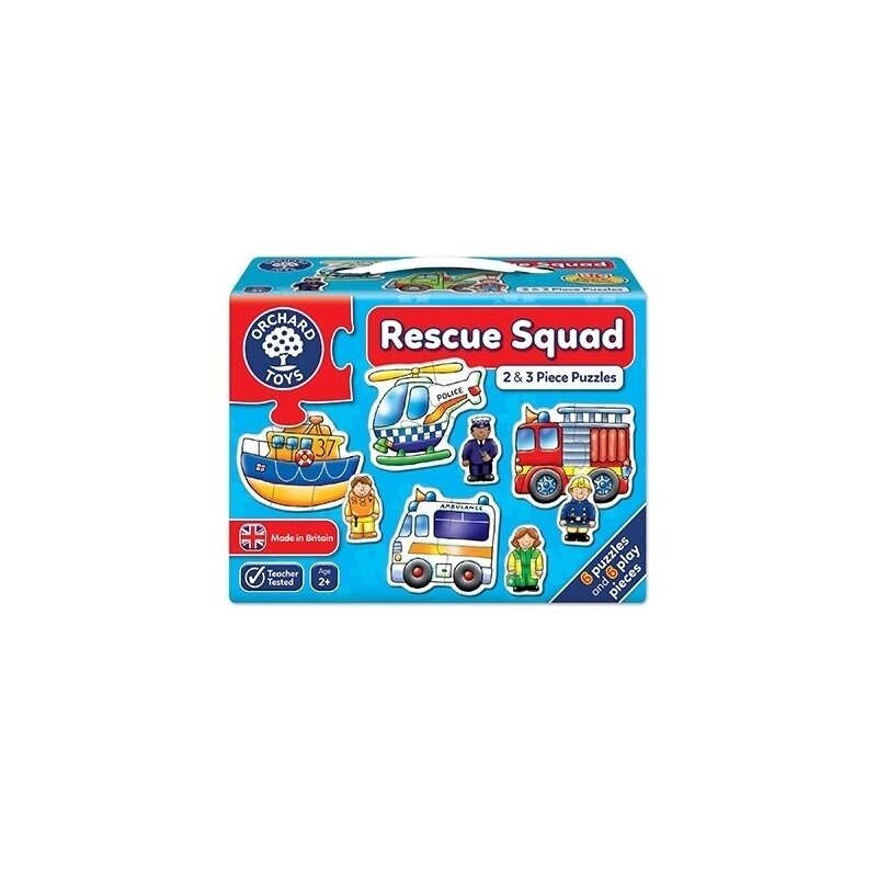 Orchard toys - Set 6 puzzle Echipa de salvare, 2 si 3 piese