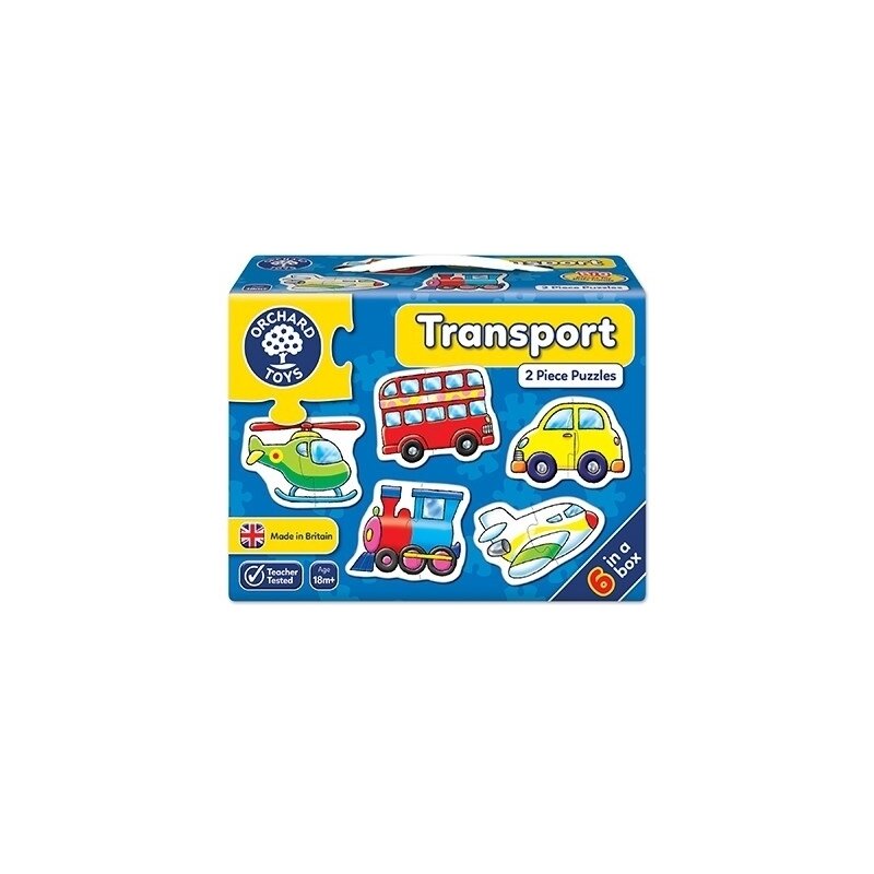 Orchard toys - set 6 puzzle transport, 12 piese