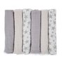 Set 6 scutece, Jane, Din muselina de bambus, Hipoalergenice, 35 x 35 cm, Star - 2