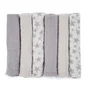 Set 6 scutece, Jane, Din muselina de bambus, Hipoalergenice, 35 x 35 cm, Star - 2