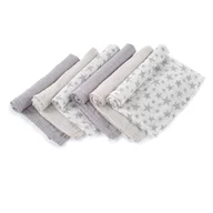 Set 6 scutece, Jane, Din muselina de bambus, Hipoalergenice, 35 x 35 cm, Star
