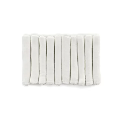 Set 6 scutece, Jane, Din muselina de bambus, Hipoalergenice, 35 x 35 cm, White