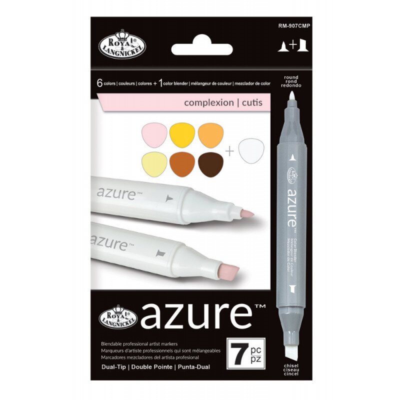 Set 7 markere royal & langnickel azure culori portrete