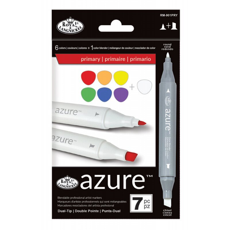 Set 7 markere royal & langnickel azure culori primare