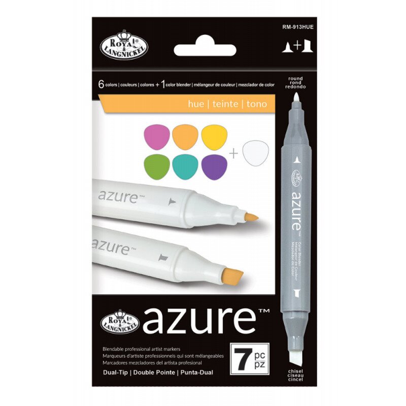 Set 7 markere royal & langnickel azure nuante