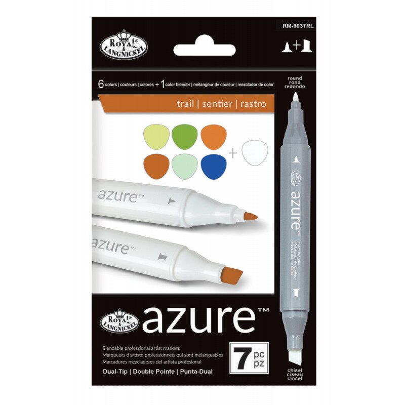 Set 7 markere royal & langnickel azure trail color