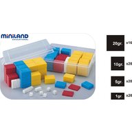 Miniland - Set 76 greutati din plastic
