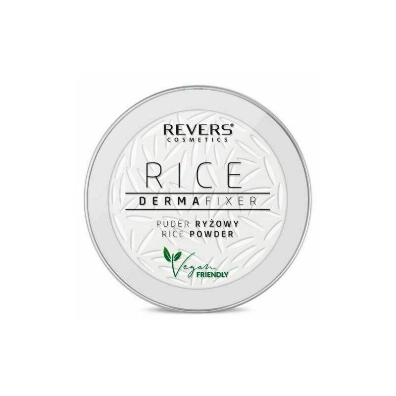 Set 9 bucati pudra pulbere matifianta vegana orez derma fixer revers 10 g