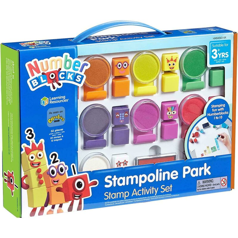 Hand2mind - set activitati cu stampile - numberblocks