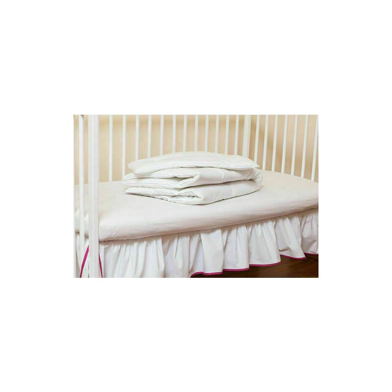 Kidsdecor - set perna si pilota primavara - vara din bumbac, 140x70 cm, alb
