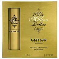 Set apa de parfum Lotus, Miss Million Dollars, pentru femei, 3x20ml