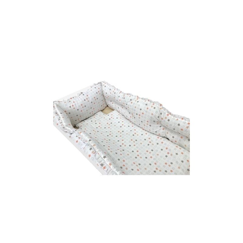 Deseda - set aparatori protectii laterale super groase stelute orange 120?—60 cm