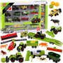 Set autoturisme agricole, Jokomisiada, Pentru micii fermieri, 22 piese, Metal si plastic, 3 ani+, Multicolor - 1