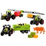 Set autoturisme agricole, Jokomisiada, Pentru micii fermieri, 22 piese, Metal si plastic, 3 ani+, Multicolor - 4