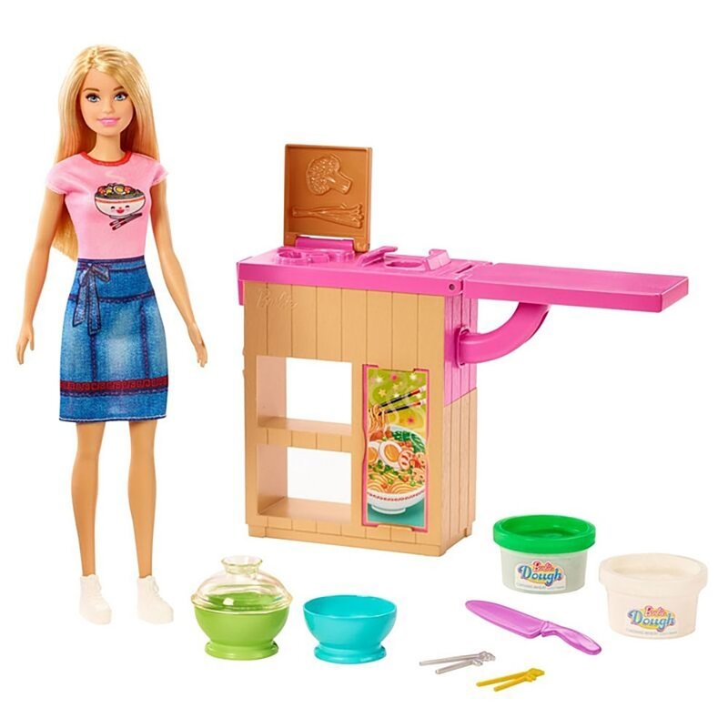 Barbie - papusa pregateste noodles cu accesorii by mattel cooking and baking
