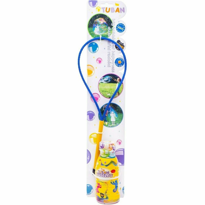 Tuban - set bat cu inel pentru baloane de sapun 35 cm si solutie baloane de sapun 250 ml tu3645