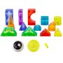 Set blocuri de constructie magnetic, Iluminate, 64 piese - 14