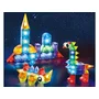 Set blocuri de constructie magnetic, Iluminate, 64 piese - 15