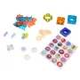 Set blocuri de constructie magnetic, Jokomisiada, Iluminate, Stimuleaza simturile copilului, Contine 49 de piese, 3 ani+, Multicolor - 2