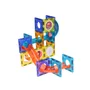 Set blocuri de constructie magnetic, Jokomisiada, Iluminate, Stimuleaza simturile copilului, Contine 49 de piese, 3 ani+, Multicolor - 8