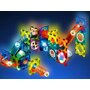 Set blocuri de constructie magnetic, Jokomisiada, Iluminate, Stimuleaza simturile copilului, Contine 49 de piese, 3 ani+, Multicolor - 12