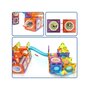 Set blocuri de constructie magnetic, Jokomisiada, Iluminate, Stimuleaza simturile copilului, Contine 49 de piese, 3 ani+, Multicolor - 13