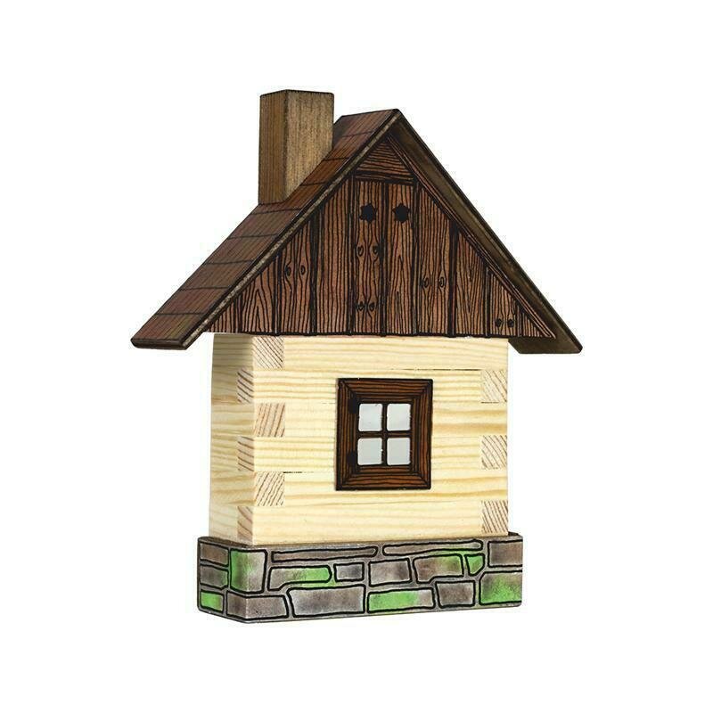 Walachia - set cabanuta din lemn decorativa pentru perete,