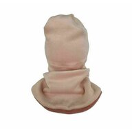 Kidsdecor - Set caciula cu protectie gat Fleece Pink,  - 36-42 cm