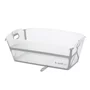 Set cadita de baie cu pliere ultra-compacta, Jane, Oasis, 68 x 42 x 26 cm, Suport pliabil si hamac baie Nemo, Conform cu EN 17072:2018, White - 2