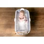 Set cadita de baie cu pliere ultra-compacta, Jane, Oasis, Cu doua manere, 68 x 42 x 26 cm plus suport pliabil, Conform cu EN 17072:2018, Botanic - 3