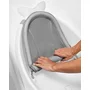 Set Cadita inteligenta, Skip Hop, Pentru 3 etape de crestere, Alb si cosulet bebelus, Qmini,  55 x 75 cm, Husa 100% muselina dubla, Grey - 4
