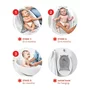 Set Cadita inteligenta, Skip Hop, Pentru 3 etape de crestere, Alb si cosulet bebelus, Qmini,  55 x 75 cm, Husa 100% muselina dubla, Grey - 13